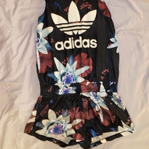 Adidas Jumpsuit Size Small, floral